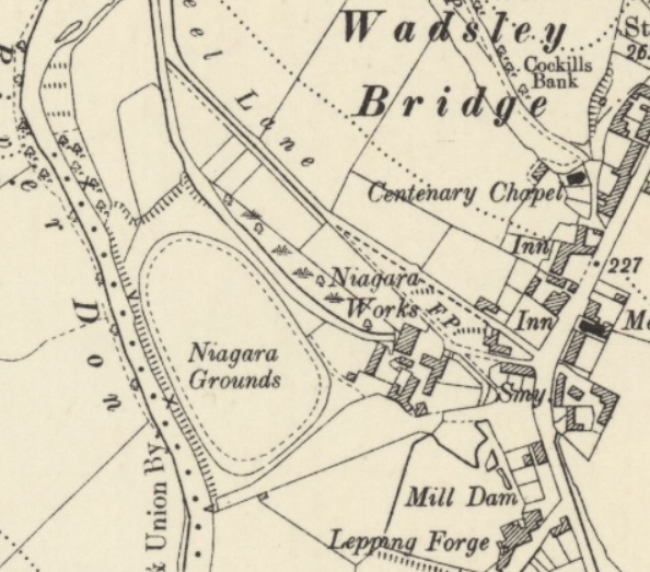 Sheffield - Niagara Grounds : Map credit National Library of Scotland